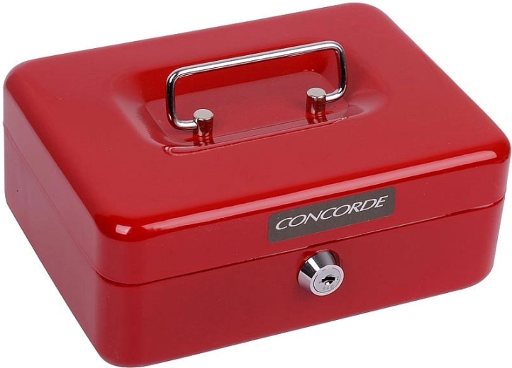 Cassetta di sicurezza in metallo Concorde 22 rossa