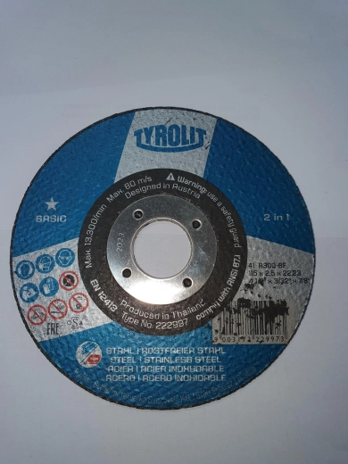Cutting disc for steel 115 × 2.5 × 22.2 mm