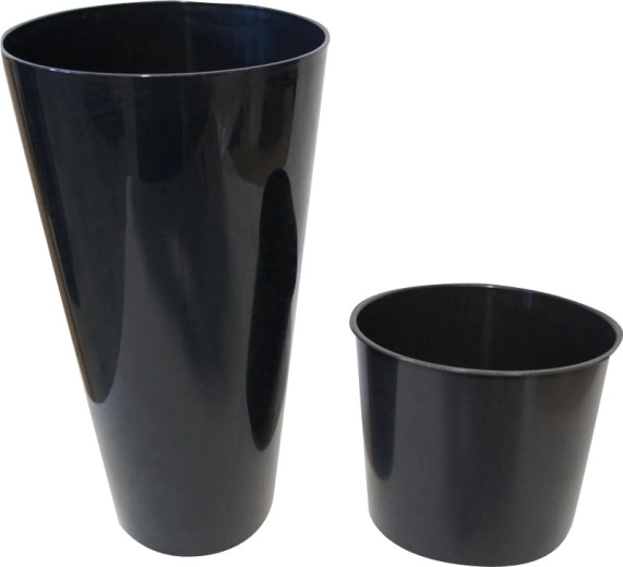 Pot de fleurs Tubus Slim, anthracite