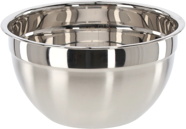 Stainless steel bowl with measuring scale 18 cm, 1 l