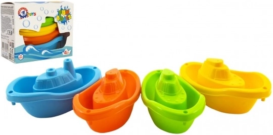 Colorful water toys for kids - plastic boats