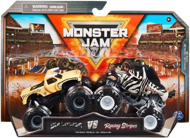 Monster Jam kovové modely monster truckov 1:64 – sada 2 áut
