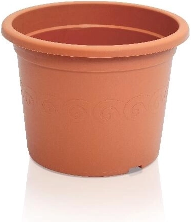 Pot de fleurs en plastique Plastica 20 cm terracotta