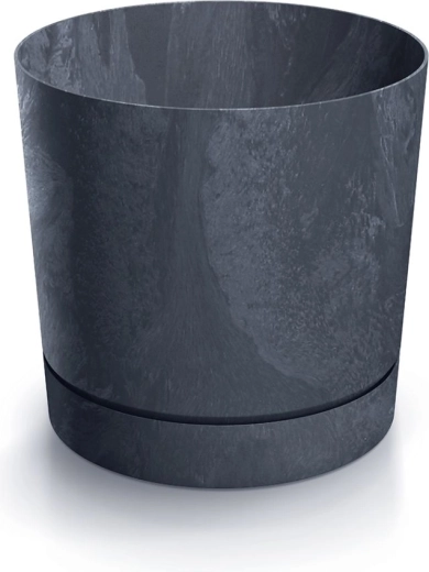 Blumentopf Tubo P Beton-Effekt 12,8 cm anthrazit