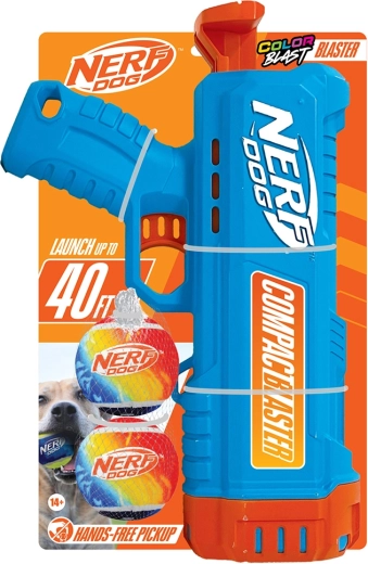 Nerf Dog kompakt blaster til bolde + 2 tennisbolde