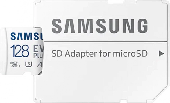 Samsung 128GB EVO Plus microSD-hukommelseskort + adapter