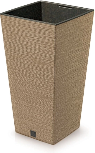 Lončanica Furu Square Eco Wood s uloškom 34,5 cm – naturo