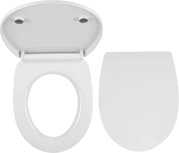 Abattant WC en duroplast avec fermeture lente, blanc