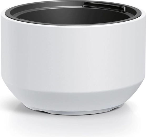 Cvjetnjak s uloškom 29,8 cm bijeli – moderan plastični omot za biljke