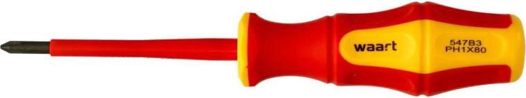 Tournevis cruciforme isolé PH1 × 80 mm VDE