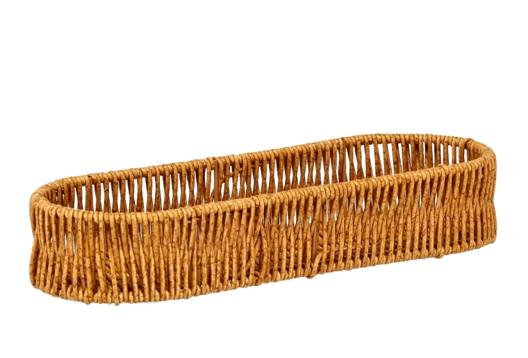 Panier ovale en plastique pour pain et couverts 31 × 11,5 × 5,5 cm