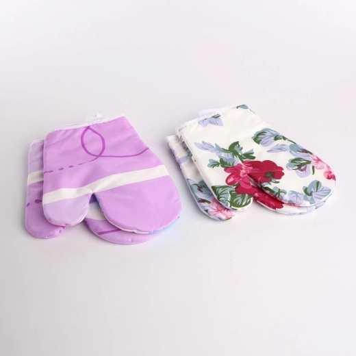 Maniques de cuisine avec aimant, 2 pcs