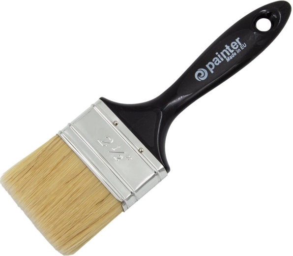 Flad malerpensel 2,5″ med plasthåndtag