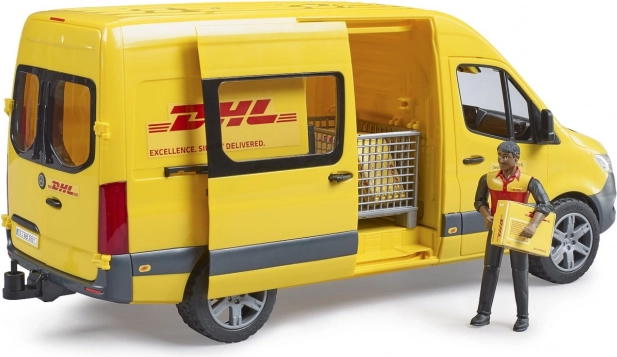 Bruder Mercedes-Benz Sprinter DHL Van with Driver and Accessories