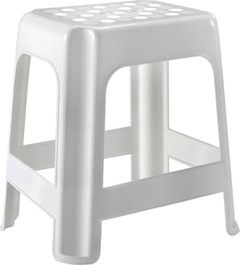 HEIDRUN Plastic High Bathroom Stool