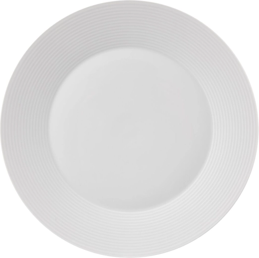 Porcelæns flad tallerken Mona med diskret linje 27 cm