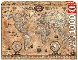 Puzzle 1000 pieces, Antique Map