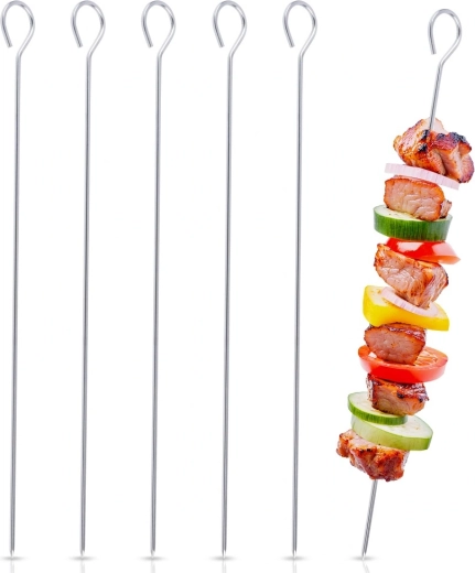 Vilde Edelstahlspieße für Spieße 30 cm, 6 Stk.