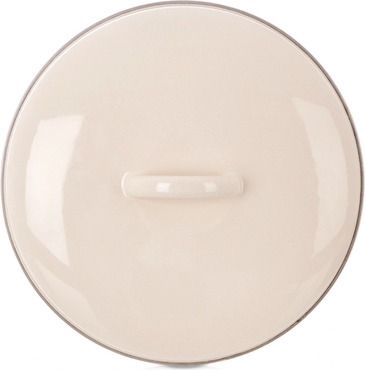Couvercle crème émaillé 23 cm