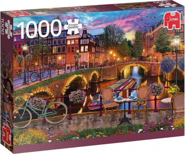 Puzzle JUMBO canaux d'Amsterdam – 1000 pièces