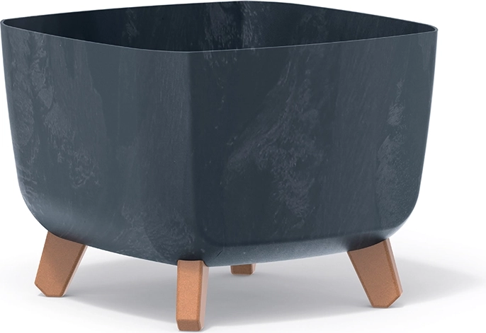 Cache-pot Gracia Square effet béton 29 × 29 × 22 cm anthracite