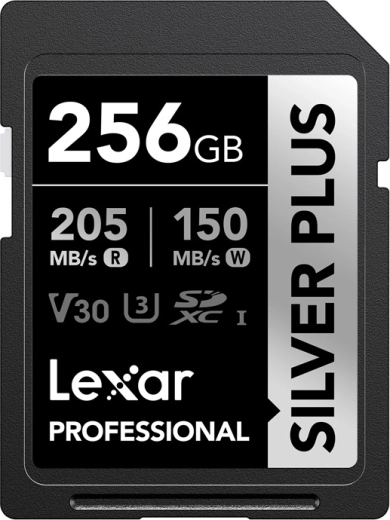 Pomnilniška kartica Lexar Professional Silver Plus SDXC 256 GB