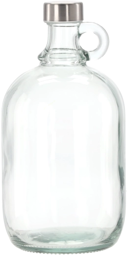 Glass demijohn with handle 3 L with screw cap