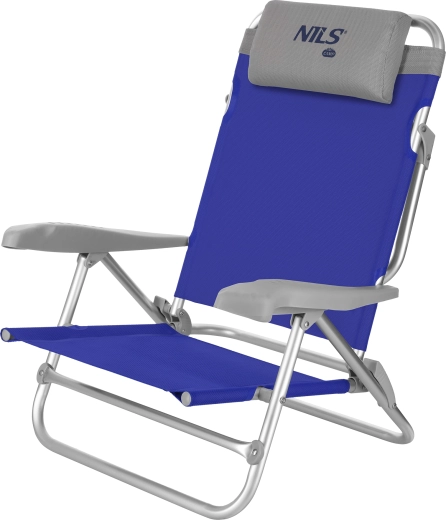 Sedia da campeggio pieghevole NILS Camp NC3502 grigio‑blu