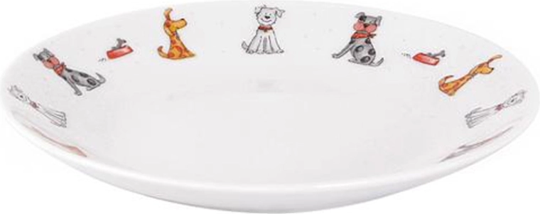 Toro Ceramic Dessert Plate 20 cm Cat and Dog