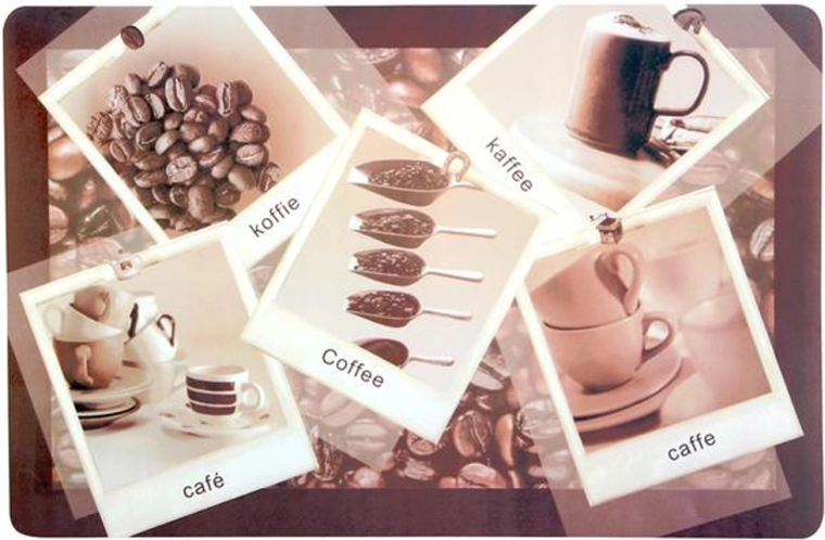 TORO plastic placemat with coffee motif 28 × 43 cm, mix of designs