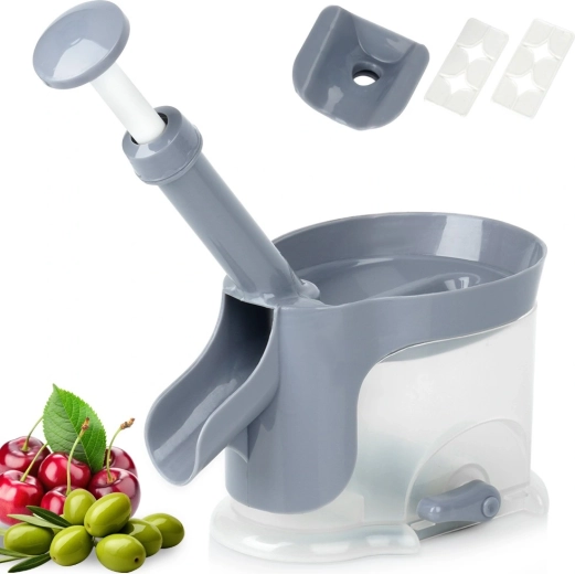 Dénoyauteur pour cerises et olives avec ventouse, 20 × 12 × 25 cm