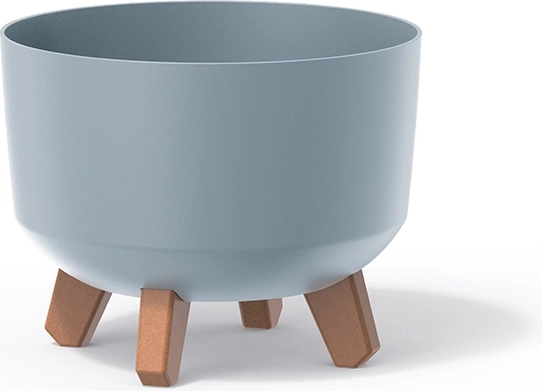 Cache-pot sur pieds Gracia Standard 23,5 cm – gris clair