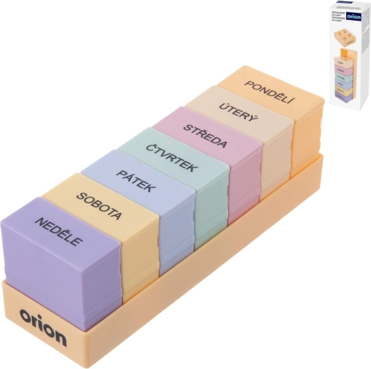 Weekly UH Plastic Pill Organizer with 4 Sections per Day (CZ)