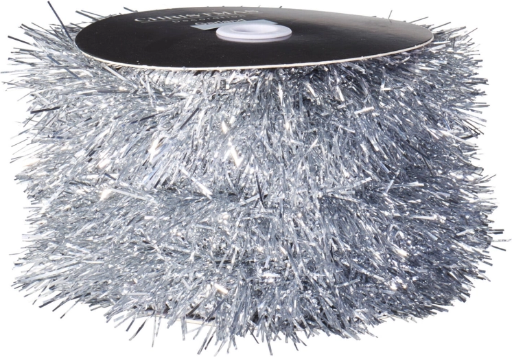 Guirlande de Noël argentée 9 × 1000 cm