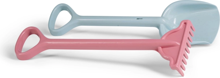 Androni recycled sand set – shovel and rake 56 cm, pastel colors