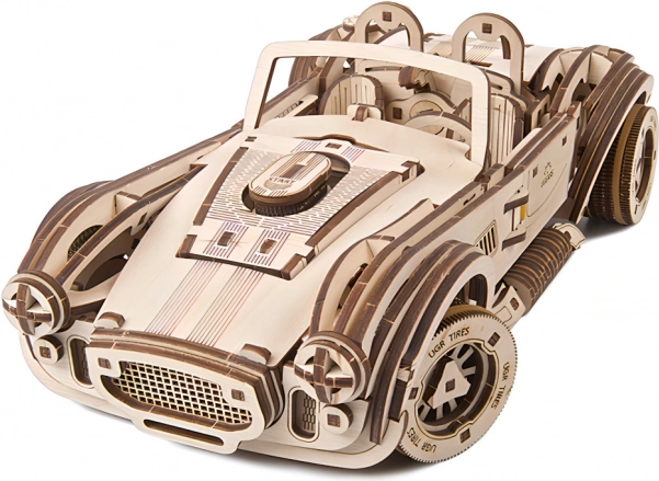 Ugears 3D wooden mechanical puzzle drifting race car Cobra