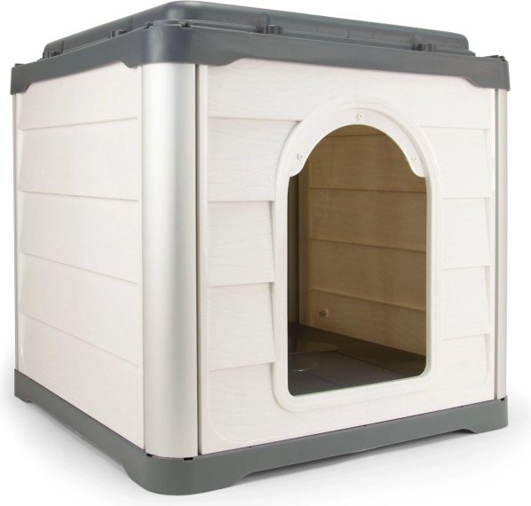 Casetta Loboo per cani e gatti Smartkave Cube antracite con tetto piano
