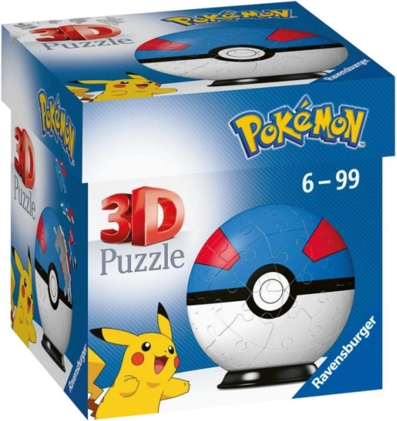Ravensburger puzzle 3D Pokémon Great Ball – 54 pezzi