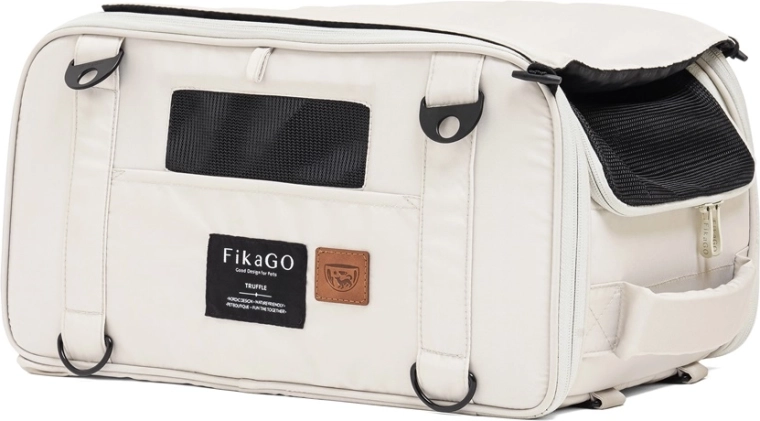 FikaGO trasportino da viaggio per cani e gatti truffle creamy cloud
