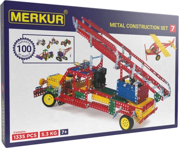 Kit de construction MERKUR 7 – 100 modèles, 1124 pièces