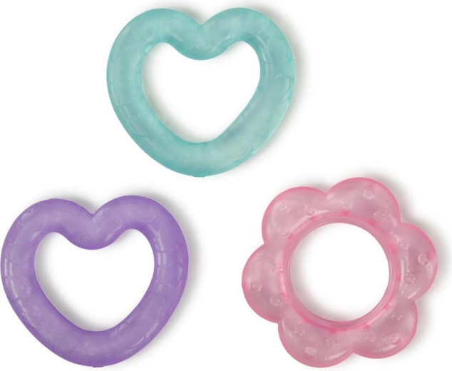 Bright Starts massaggiagengive riempiti d’acqua – set di 3 forme, da 3 mesi