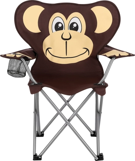 Sedia da campeggio pieghevole per bambini NILS Camp – scimmia