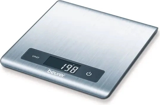 Ultra-slim kitchen scale BEURER KS 51 in stainless steel