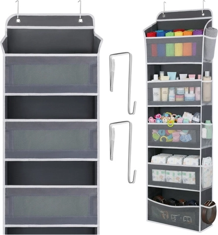 Organizer sospeso da porta RUHHY, 5 ripiani, 142 × 40 × 17 cm