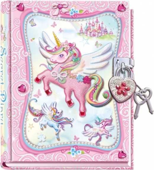 Pecoware Unicorn Diary with Lock