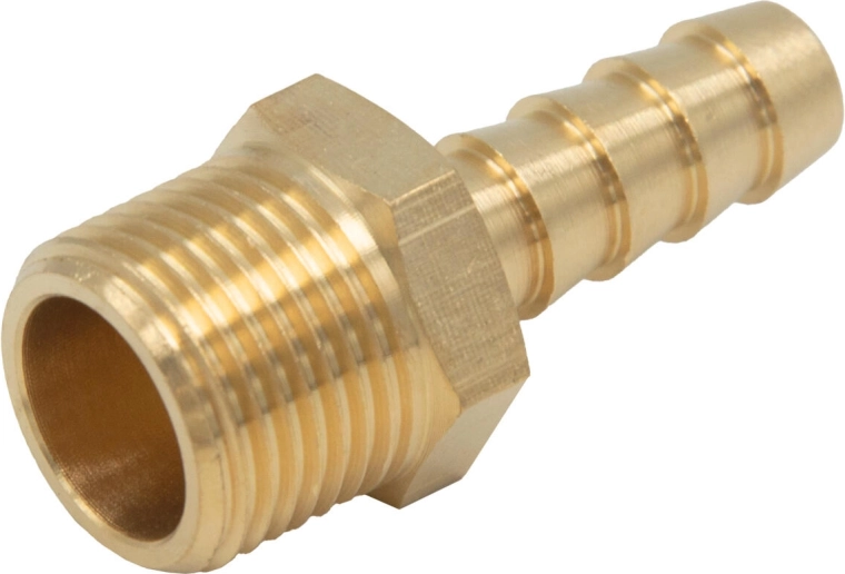 External 3/8" hose barb for 9 mm hose