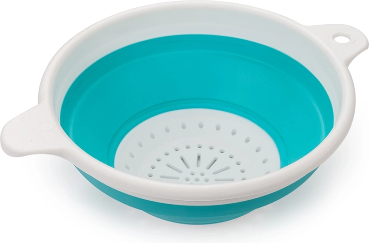 Passoire de cuisine pliable 15 cm bleue