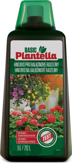 Engrais liquide pour plantes fleuries de balcon Plantella Basic 1 l