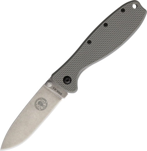 Esee Zancudo pocket knife 7.7 cm, stonewash, leaf green FRN