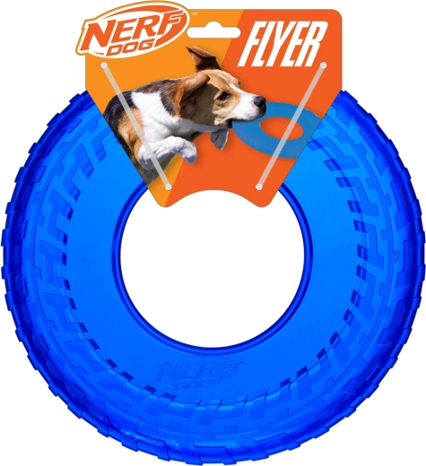 Nerf Dog flying ring from transparent rubber 25 cm